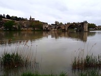 Avignon, nogmaals de Pont maar nu van de andere kant