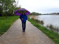 Avignon, wandelen in de regen
