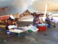 Essaouira, visverkopende dames