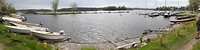 Savonlinna, panorama van het meer