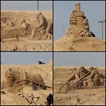 Lappeenranta, zandsculpturen in de maak