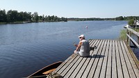 Hamina, Frank op de steiger