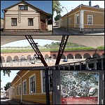 Hamina, huizen en bastion in het fort