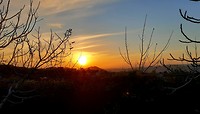 Azrou ondergaande zon