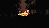 Munzenberg, schloss bij nacht