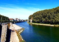 Besancon, de rivier de Doubs