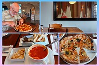 Olhos de Aqua,  lekker Pizza eten