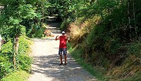 Najac, nog fris voor het klimmetje naar het dorp