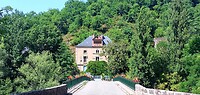 Najac, de brug bij de camping