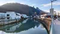Hallein de ene kant van het schiereiland