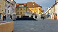 Kranj, het mooie marktplein