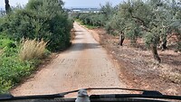 Pylos, onderweg omleiding met deze weg