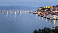 Koroni, bij avond
