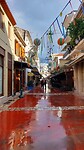 Kalamata, natte straat