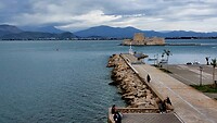Nafplio, eilandje met fort er op