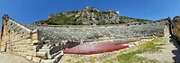 Myra, panoramafoto van de arena