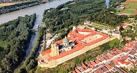 Melk, de stift abdij vanuit de lucht