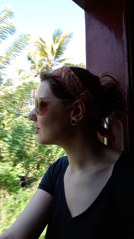 In de trein naar Galle