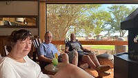 Eerste aankomst bij Kalahari Anid Campsite