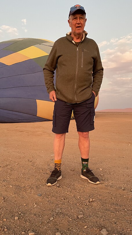 Willem met zijn safarisokken