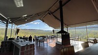 View vanuit het restaurant