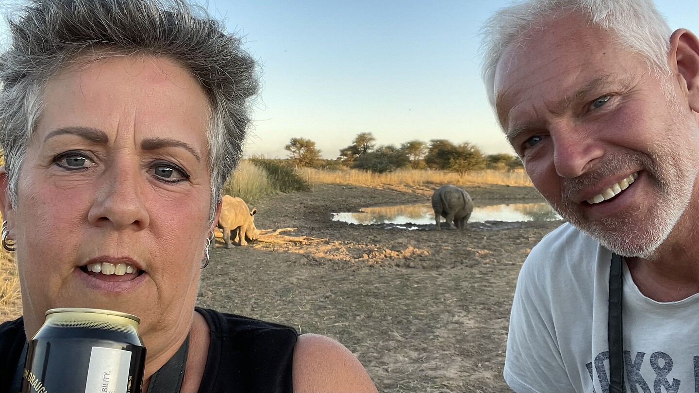 Selfie 🤳 met de neushoorns 🦏