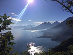 Uitzicht op Lago Atitlan