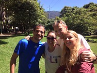 Met Kristel en Jorge in het park