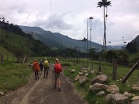 Het begin van de 3-daagse hike