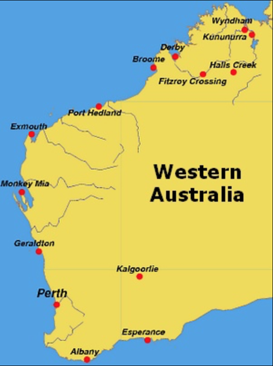 map WA