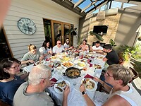 genieten van het diner