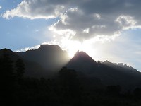 Uitzicht op Drakensberg