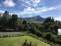 Uitzicht vnuit hotel in Clarens
