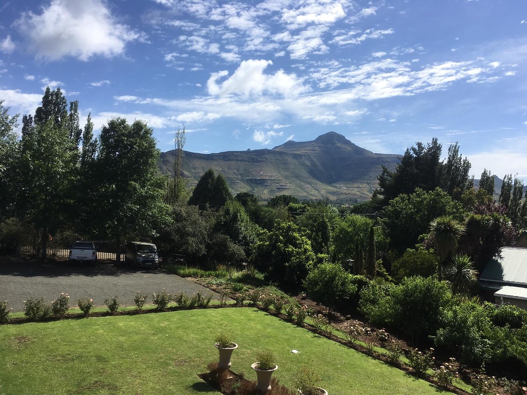 Uitzicht vnuit hotel in Clarens