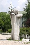 Kunst bij presidentieel gebouw