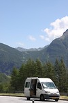 Lunche stop tijdens de Simplon pass