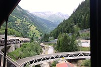 Goppenstein, op de autotrein