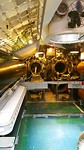 Binnenkant submarine, slapen bij torpedo's