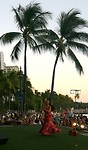 Hula hawaiian dance