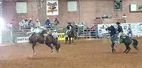 Saddle bronc riding