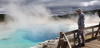 Hongaar bij een hotspring