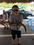 Milan met baby alligator