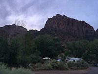 Uitzicht vanaf de campsite