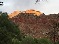 Zonsopkomst in Zion