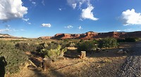 Uitzicht camping Torrey op Capitol Reef NP