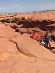 De Cremerkers verlaten Antelope Canyon
