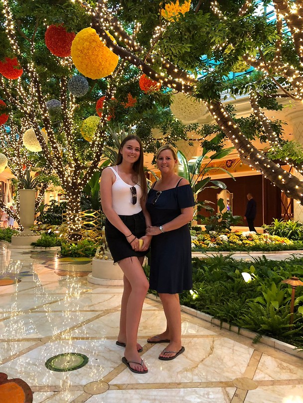 De Cremerkes dames in het Wynn Hotel