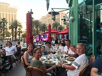 Laatste etentje samen (bij Mon Ami Gabi tegenover het Bellagio)