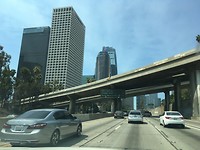 Downtown vanuit de auto