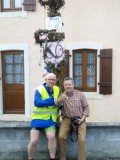 Rob met z'n "broer" voor de feestboom